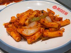 鱼饼炒年糕-韩香福烤肉庄园(文化西路店)