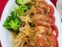 铁板金针菇素肥牛-佛有缘素食馆·荔湾老字号(陈家祠首店)