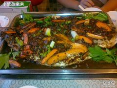 豆豉烤鱼，两斤八两，70多块钱-三味鱼屋(琥珀山庄店)