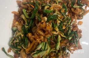 Cucumber Skin Stir-Fried with Lap Cheong