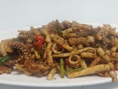 韭菜炒管蛸-环宇草鸡店·特色炒鸡