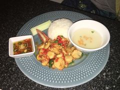 扇贝肉拌饭-网红落日悬崖餐厅 The Sky Gallery