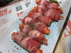 独创芝士鳕蟹柳肥牛卷-北京小炮儿炙子烤肉·铜锅涮肉(珠江路店)