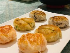 煎莲藕饼拼煎虾饼-花城苑广府菜(侨鑫店)