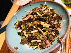 鱼腥草树皮拌牛肉-怡得观滇餐厅·地道昆明菜·1996(海埂大坝店)