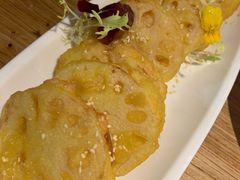 白洋淀虾仁藕饼-小放牛炒菜馆(北国商城店)