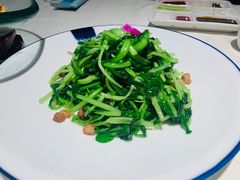 碎油渣炒鸡毛菜-北平楼·烤鸭·北京菜(牡丹园店)