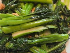 猪油渣炒菜心-秋色客家菜(流塘店)