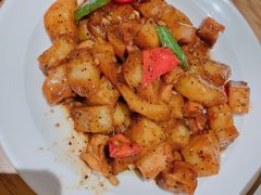黑椒叉烧土豆丁-顺风汤馆·广府粤菜(江宸天街店)