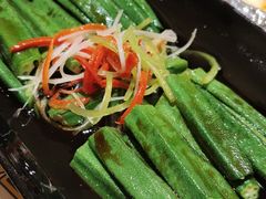酱汁秋葵-冰川冷面·延边菜·炭烤串(观前店)