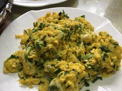 野葱炒土鸡蛋-鑫福楼农家菜