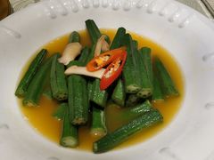 鸡汤松茸浸秋葵-蓬川食府(金海道店)
