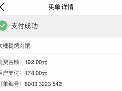 账单-大槐树烤肉馆