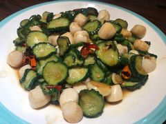 脆瓜炒扇贝丁-小螺号海鲜·地道鲁菜(泉城广场店)