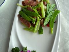 荷兰豆腊味炒虾仁-云中小雅