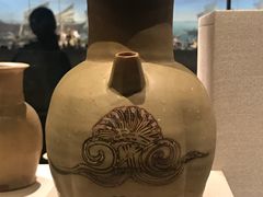 长沙窑青釉褐彩云纹壶-长沙博物馆