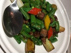 西芹玉米粒炒雪花牛肉粒-一德轩·闽.粤料理(福州广场店)