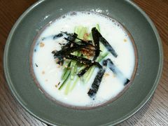 豆浆煮空心挂面-菩提素素食餐厅(晶郦馆店)