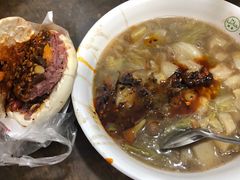 -清真马乐贝腊牛肉蛋黄菜夹馍(马蓉洒金桥店)