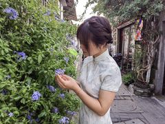 -暮晚尘香汉服旗袍