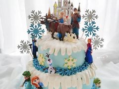 -咖咖熊蛋糕定制·英国蓝风车动物性淡奶油