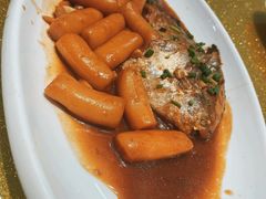 鲳鱼烧年糕-渔满仓海鲜渔家(象山二店)