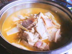 手工豆腐笋干汤-国生茶庄·地道农家菜团建活动