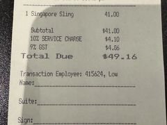 -Long Bar(莱佛士酒店)