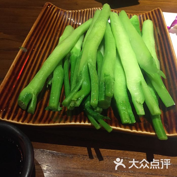 荔粥记潮汕砂锅粥(新北万达店)白灼芥兰图片 - 第3张