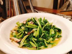 菜秧炒香菇-胖鱼头·南京菜·河景餐厅(夫子庙店)