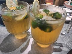 柠檬冰桔茶-探鱼·鲜青椒爽麻烤鱼(天河优托邦店)