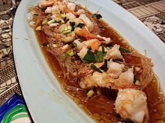 金银蒜蒸凤尾虾-绿茶餐厅(千岛湖银泰城店)