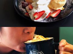 草莓奶油松饼-NokNok Coffee(宽窄巷子店)