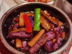 石锅茄子烧年糕-涌上外婆桥(江北万达店)