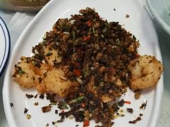 芽菜肉末炒虾球-新川办餐厅