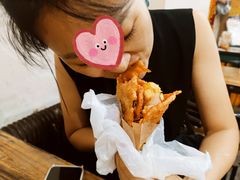-小红车炸蛋葱油饼