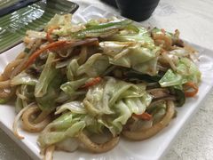 铁板杂菜炒乌冬-禅猫日本料理