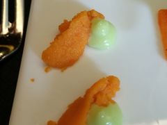 香脆大虾伴海胆 -北京建国饭店杰斯汀法餐厅