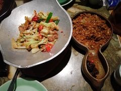 干锅有机好花菜-绿茶餐厅