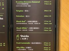 菜单-Shake Shack(西单大悦城店)