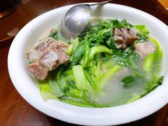 小白菜豆腐蚬子汤-方城小吃店