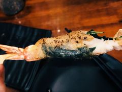 苏叶烤鸡皮虾-鸟串烧Yakitori