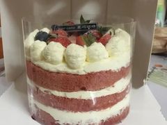 4寸红丝绒草莓蛋糕-鹿屿蛋糕(湖心店)