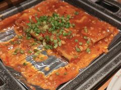 铁板包浆豆腐-绿茶餐厅(滨海万达广场店)