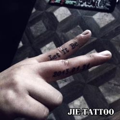 Let it be摇滚乐披头士的一首歌 下面数字是孩子生日 纹身师：杰Tattoo刺青主理人 TianJinChina_中国天津-杰TATTOO刺青
