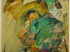 宋贤珍·油画《细雨》-上海油画雕塑院