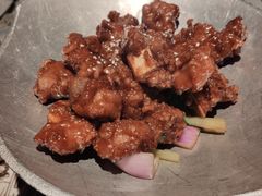 蒜香蜜汁排骨-绿茶餐厅(同成街华联店)