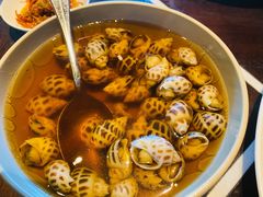 古越陈酿煮花螺-杭州西子湖四季酒店·金沙厅