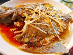 清蒸多宝鱼-四海鲜渔家菜(黄金海岸店)