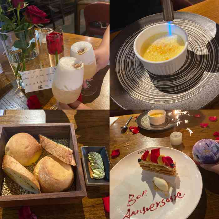 lar00me芳芳法餐厅(羲和店)-"过生日,提前预约的,满满的小细节
